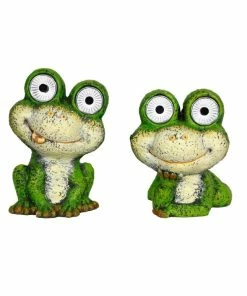 Buy π Alpine Solar Green Frog LED Statue - QWR1012AHH - Lighting, Torches & Firepits π
