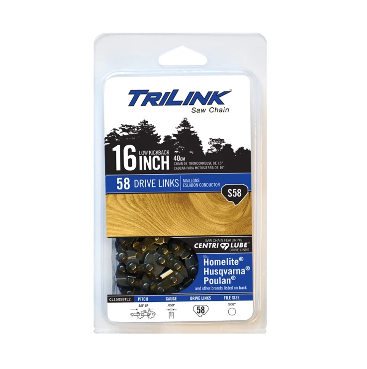 Flash Sale π TriLink Saw Chain 16 inch Chain w/ 58 Drive Links CL15058TL2 - Chainsaw Parts & Accessories β 2 Flash Sale π TriLink Saw Chain 16 inch Chain w/ 58 Drive Links CL15058TL2 - Chainsaw Parts & Accessories β - Image 2