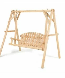 Best Pirce ❤️ Kingfield Enterprise Maple Ridge Wooden Log Swing - 87-680-0204 - Swings & Hammocks ❤️ -Cheap Lawn Store 0230b7712e7ad8e29c0a1ad2339e42132bb36595 87 680 0204 2