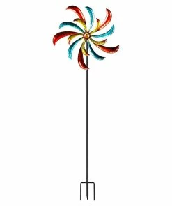Budget 🛒 Alpine Blade Windmill Spinner Stake - SLL1874 - Garden Accessories 🥰