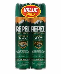 Promo 🎉 Cutter Repel Aerosol Insect Repellent Sportsmen Max Formula 40% Deet, 6.5 oz. Twin Pack - HG-33802 - Insecticides 🎉
