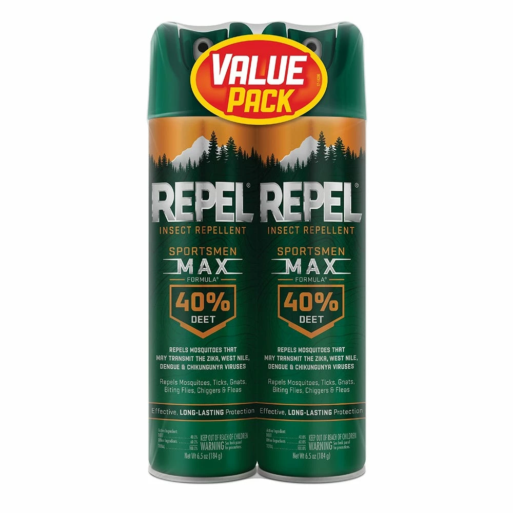 Promo π Cutter Repel Aerosol Insect Repellent Sportsmen Max Formula 40% Deet, 6.5 oz. Twin Pack - HG-33802 - Insecticides π 1 Promo π Cutter Repel Aerosol Insect Repellent Sportsmen Max Formula 40% Deet, 6.5 oz. Twin Pack - HG-33802 - Insecticides π