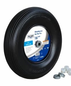 Best reviews of ✨ Various Brands 16 Inch No Flat Wheelbarrow Tire with Universal Bearing Kit - 66008 - Carts & Wheelbarrows 🌟