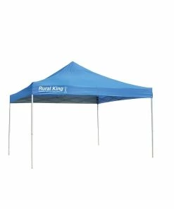 Flash Sale ⭐ Rural King 12X12 Pop Up Tent Straight Blue RKCPY12STB - Umbrellas & Sun Shades 🔔