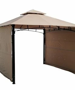 Best deal 🔥 Backyard Expressions 10' x 10' Double Extending Side Gazebo - 913028 - Signs 😀