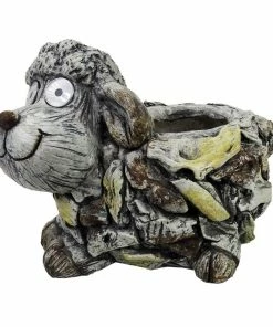 Cheap 🎁 Alpine Solar Sheep Planter - QWR1140SLR - Decorative Planters 👍