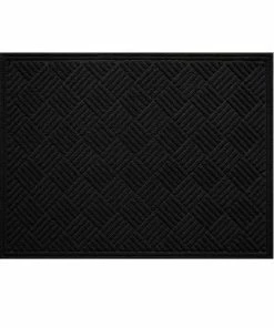 Budget 👍 Multy Home 3' x 4' Contoured Black Indoor/Outdoor Rectangular Door Mat - MT1005253US - Rugs 🥰