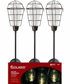 Cheapest β€οΈ Assorted Alpine Solar Metal Edison Light Bulb Stake QLP572BB-12 π