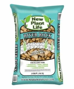 Coupon 😀 Various Brands River Rock, 0.5 Cubic Feet - 104 - Landscape Rocks 👍