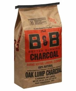 Best Sale 👍 B&B Charcoal B&B Better Burning Oak Lump Charcoal, 20 Lb - Grills & Outdoor Cooking ⭐