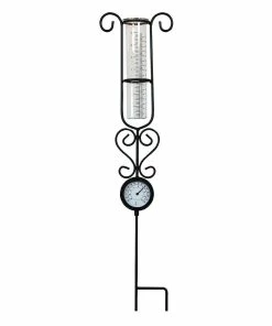 Best Sale 🤩 Alpine Rain Gauge & Thermometer Stake - LJJ113 - Garden Accessories 🧨