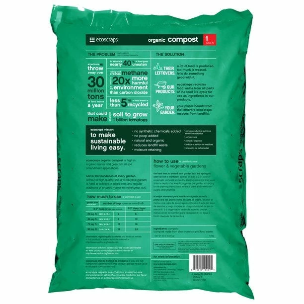 Best Sale β¨ Ecoscraps Organic Compost, 1 cu. ft. - SLCM171001 - Fertilizers & Plant Food π 2 Best Sale β¨ Ecoscraps Organic Compost, 1 cu. ft. - SLCM171001 - Fertilizers & Plant Food π - Image 2