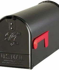 Deals ⌛ Gibralter Solar Group T1 Steel Black Rural Maillbox - E1100B00 - Mailboxes & Signs 🤩
