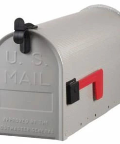 Promo 🔔 Gibralter Solar Group T1 Steel Gray Rural Mailbox - ST100000 - Mailboxes & Signs 🎉