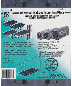 Discount 🔥 Gibralter Universal Mounting Board Poly Black - PLMB0060 - Mailboxes & Signs 🔥