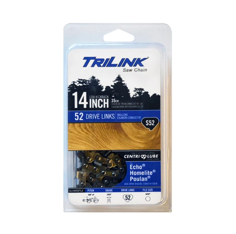 New π― TriLink Saw Chain 14 inch Chain w/ 52 Drive Links CL15052TL2 - Chainsaw Parts & Accessories βοΈ 1 New π― TriLink Saw Chain 14 inch Chain w/ 52 Drive Links CL15052TL2 - Chainsaw Parts & Accessories βοΈ