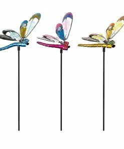 Flash Sale 🛒 Alpine Colorful Spring Dragonfly Stake - LJJ1106ABB - Garden Accessories 🤩