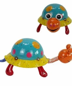 Best Pirce 🎉 Alpine Colorful Metal Turtle Décor - MBG138HH - Garden Accessories 🔥