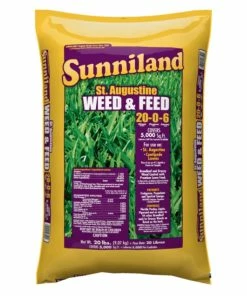 Promo 👏 Sunniland St. Augustine 20-0-6 Weed & Feed, 20 Pounds - 128820 - Fertilizers & Plant Food 🤩
