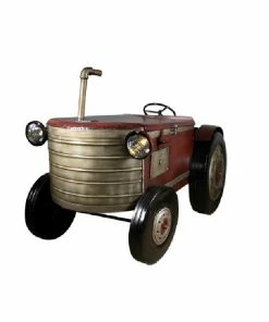 Flash Sale 🔔 RK Brand Alpine Solar Red Tractor Décor with Warm White LED Lights - YHL406SLR - Lighting, Torches & Firepits 👏