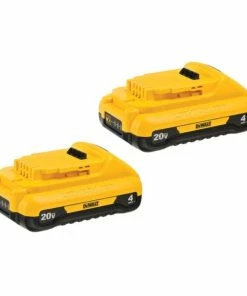Budget 🤩 Black & Decker DeWalt 20-Volt MAX Compact Lithium-Ion 4.0Ah Battery Pack, 2 Pack - DCB240-2 - Lawn Mowers & Lawn Care 🤩