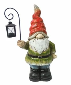 Brand new 🤩 Alpine Gnome With Lantern Orange Hat - QWR800 - Garden Accessories 🎁