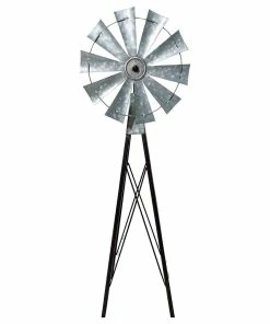 New π Alpine Bronze And Silver Mini Windmill - JUM368 - Garden Accessories β