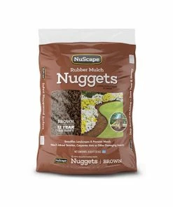 Best Sale 👍 NuScape Rubber Nuggets/Mulch-Brown, 0.8 Cubic Foot - NS8BN 🎁
