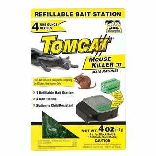 Flash Sale π Tomcat Mouse Killer III 4 x 1oz Refillable Mouse Bait Station - 23704 - Baits & Traps β 1 Flash Sale π Tomcat Mouse Killer III 4 x 1oz Refillable Mouse Bait Station - 23704 - Baits & Traps β