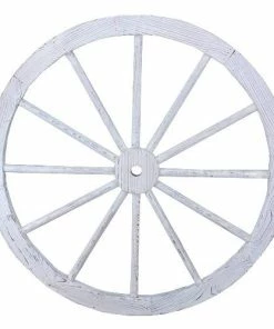 Best deal 🎁 Maple Ridge 31" White Wash Wagon Wheel - WAGW31WTE - Garden Statues & Lawn Ornaments 😉