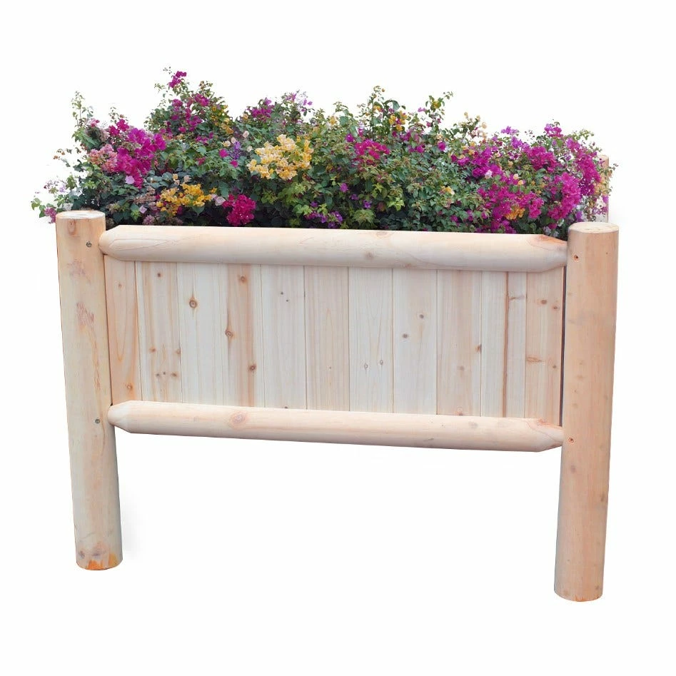 Hot Sale β Maple Ridge Log Wood Raised Garden Bed 2A-OF143 - Planters π 2 Hot Sale β Maple Ridge Log Wood Raised Garden Bed 2A-OF143 - Planters π - Image 2