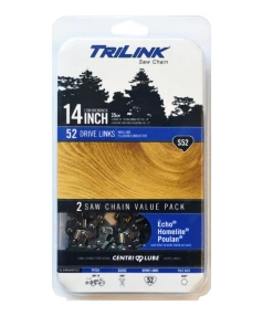 Hot Sale ⭐ TriLink Saw Chain 14 inch Chain w/ 52 Drive Links CL15052 x 2TL2 - Chainsaw Parts & Accessories 🧨