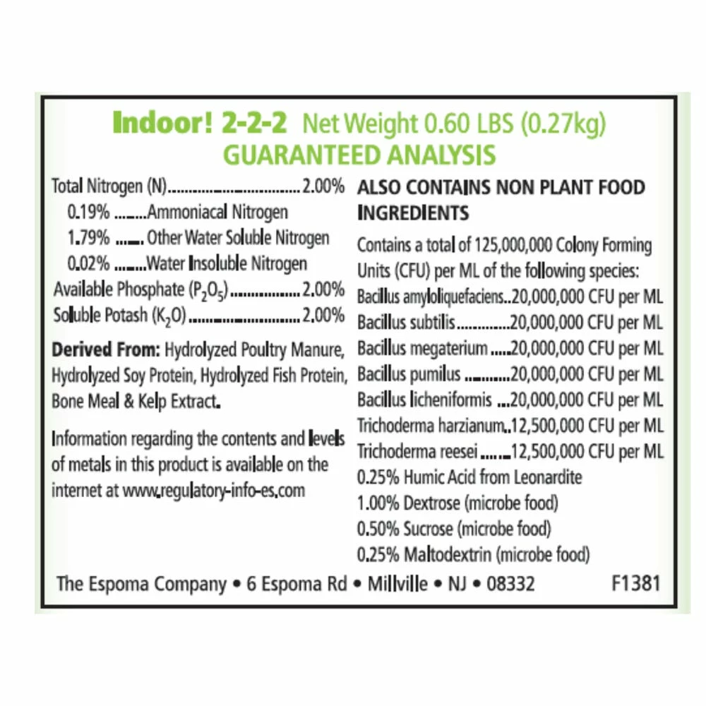 Brand new π Espoma Indoor Plant Food, 8 oz. - INPF8 - Fertilizers & Plant Food π€© 2 Brand new π Espoma Indoor Plant Food, 8 oz. - INPF8 - Fertilizers & Plant Food π€© - Image 2