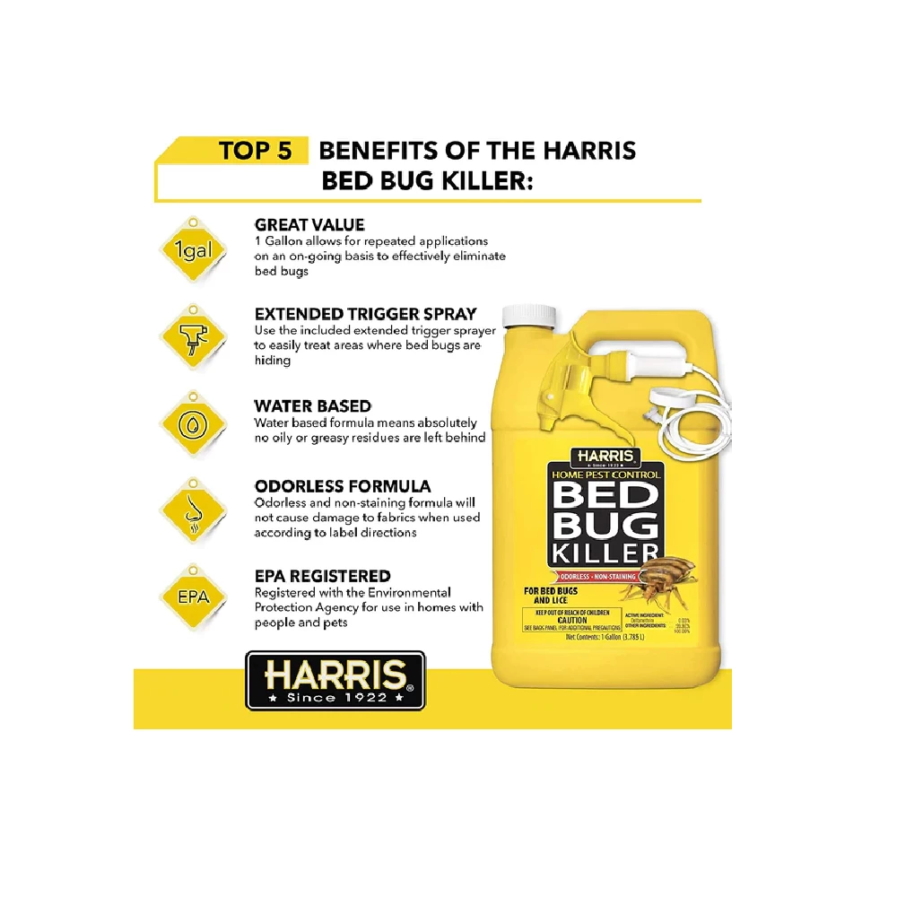 Outlet β€οΈ PF Harris Bed Bug Killer, 128oz - HBB-128 - Bug Candles & Zappers π 3 Outlet β€οΈ PF Harris Bed Bug Killer, 128oz - HBB-128 - Bug Candles & Zappers π - Image 3