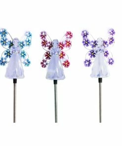 Hot Sale ⭐ RK Brand Alpine Solar Hydrangea Angel LED Stakes - QLP1252ABB - Lighting, Torches & Firepits ✨