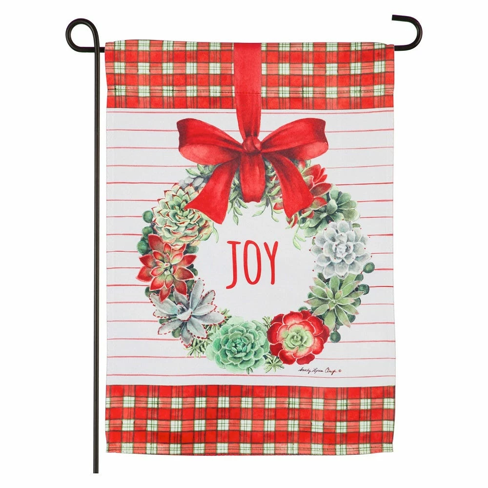 Deals π Evergreen Holiday Succulents Wreath Garden Suede Flag -Β 14S9238 - Garden Flags π 1 Deals π Evergreen Holiday Succulents Wreath Garden Suede Flag -Β 14S9238 - Garden Flags π