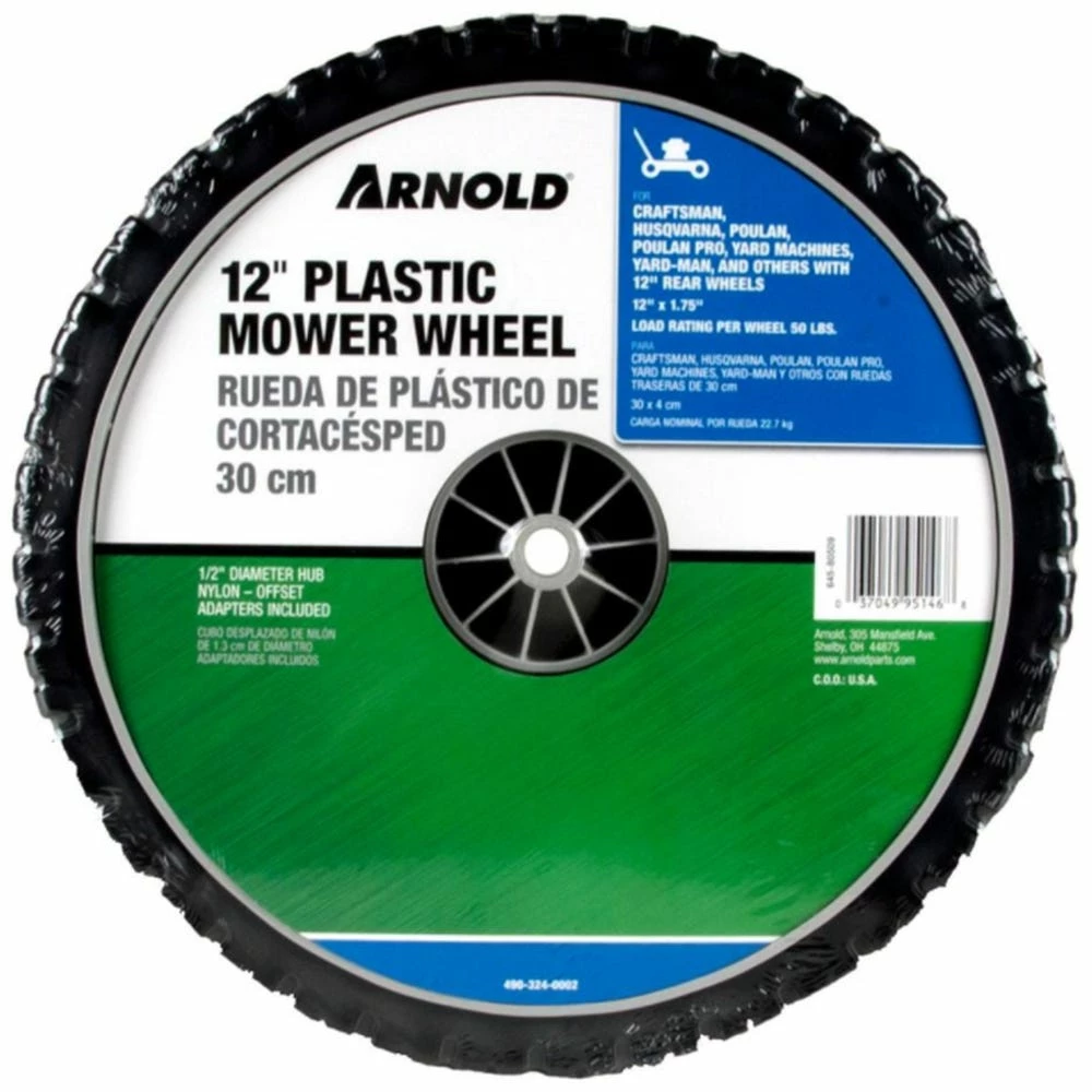 Best Sale β€οΈ Arnold Plastic Wheel for Walk Behind Mowers, 12" - 490-324-0002 π 2 Best Sale β€οΈ Arnold Plastic Wheel for Walk Behind Mowers, 12" - 490-324-0002 π - Image 2