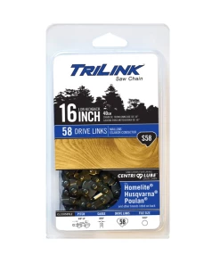 Flash Sale π TriLink Saw Chain 16 inch Chain w/ 58 Drive Links CL15058TL2 - Chainsaw Parts & Accessories β