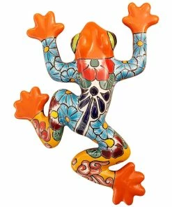 Buy 🛒 Avera Talavera Wall Hanging Frog Accent 8 inch APD004080 - Garden Statues & Lawn Ornaments 🔔