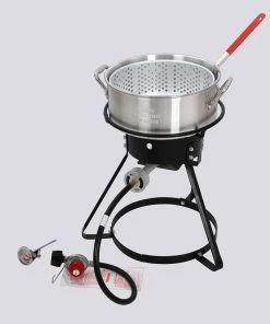 Promo 🛒 Various Brands Classic Aluminum Fish Fryer, 10qt - 2A-CM144 - Fish Fryers 😀