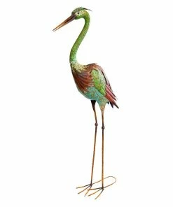 Cheapest 🧨 Alpine Crane Metal Statue - HEH208 - Garden Accessories 🌟