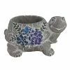 Best deal 😍 Alpine Gray Floral Turtle Pot Planter - WGG440HH - Decorative Planters 😍