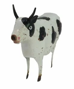 Budget 🎁 RK Brand Alpine Black and White Metal Cow Décor - MBG130HH - Garden Accessories 🥰