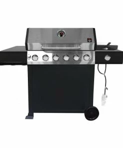 Buy 🤩 217 Grilling Company 217 Grilling Co. 6 Burner Gas Grill with 6.5 QT. Side Fryer - GR2267006-GY - Gas Grills 🎁