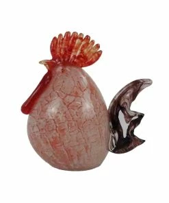 Deals 🥰 RK Brand Alpine Red Handmade Glass Rooster - HTO146HH-RD - Garden Accessories 💯