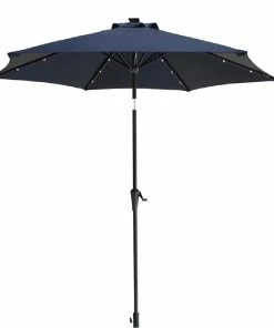 Coupon 💯 Maple Ridge LED Lighted Patio Outdoor Umbrella, 9 Foot - SW-RK508 - Patio Sets & Furniture 💯