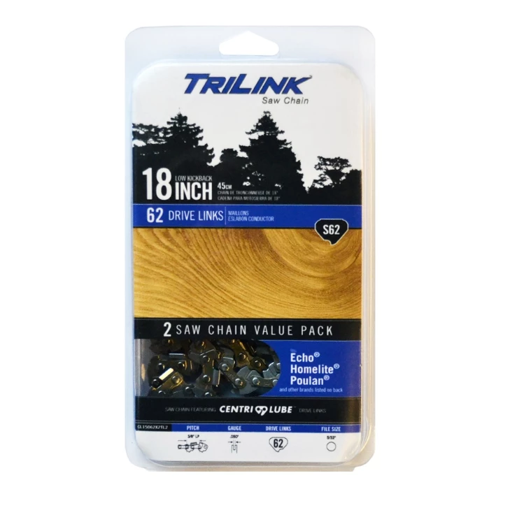 Cheapest π TriLink Saw Chain 18 inch Chain w/ 62 Drive Links CL15062 x 2TL2 - Chainsaw Parts & Accessories π 1 Cheapest π TriLink Saw Chain 18 inch Chain w/ 62 Drive Links CL15062 x 2TL2 - Chainsaw Parts & Accessories π
