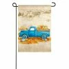 Coupon 😀 Evergreen Pumpkin Farm Truck Garden Suede Flag - 14S9281 - Garden Flags 🧨