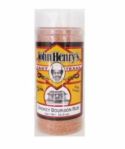 New 🛒 John Henry's Smokey Bourbon BBQ Rub, 10.5oz - BOURBON RUB - Flavorers & Seasonings ⭐