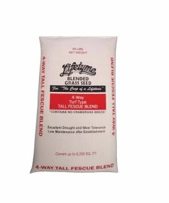 Brand new ❤️ Lifetyme 4-Way Turf Tall Fescue Blend Grass Seed, 25lb - 25 LB TURF 🧨